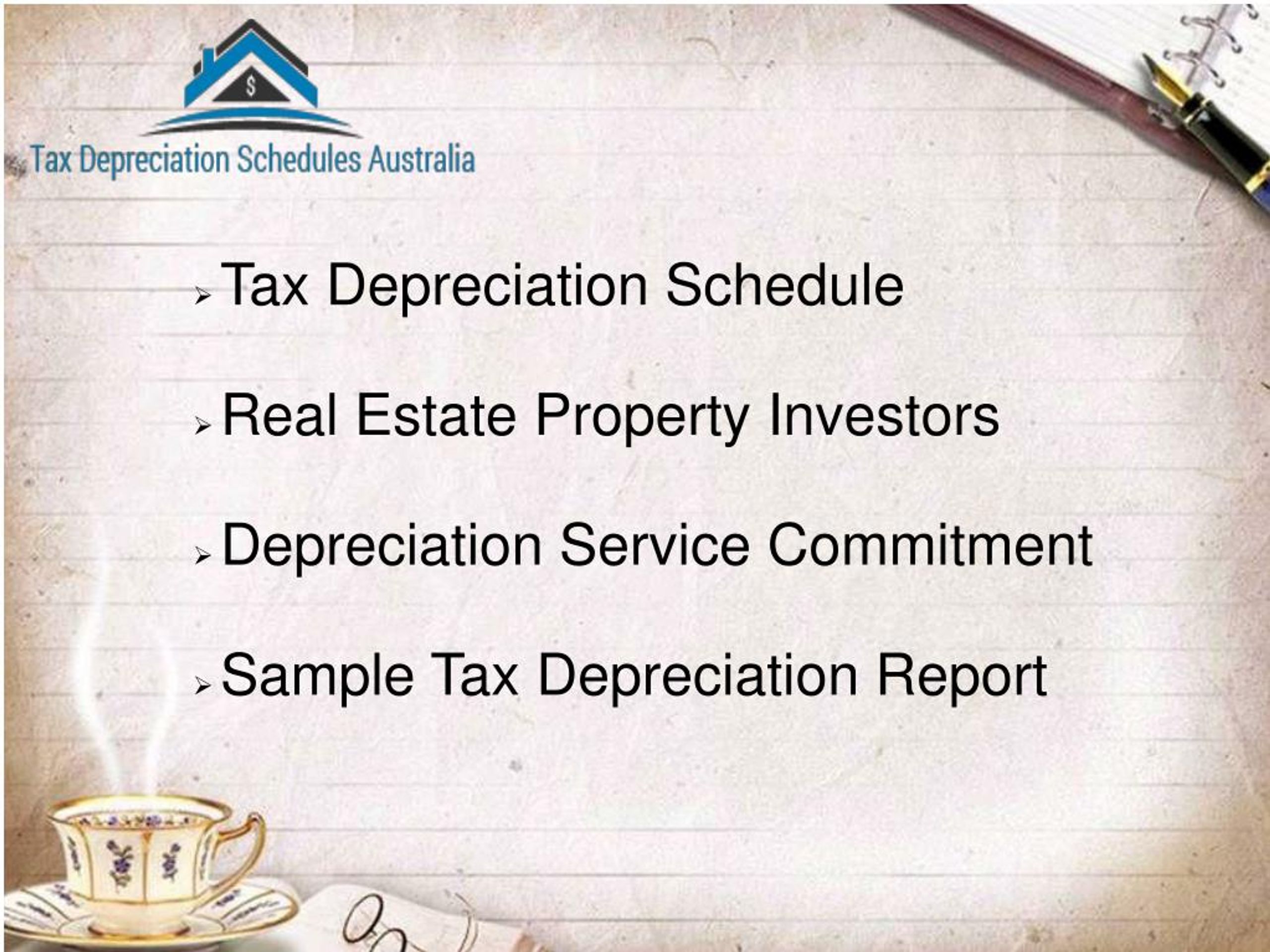 PPT - Tax Depreciation Schedules Australia For Property Depreciation ...