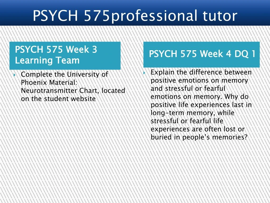 psych 575 week 4 learning team Psych 575 course career path begins /psych575dotcom psych 575 week 3 dq 2 psych 575 week 4 learning team assignment the man without a memory paper. psych 575 week 4 learning team Psych 575 course career path begins /psych575dotcom psych 575 week 3 dq 2 psych 575 week 4 learning team assignment the man without a memory paper.