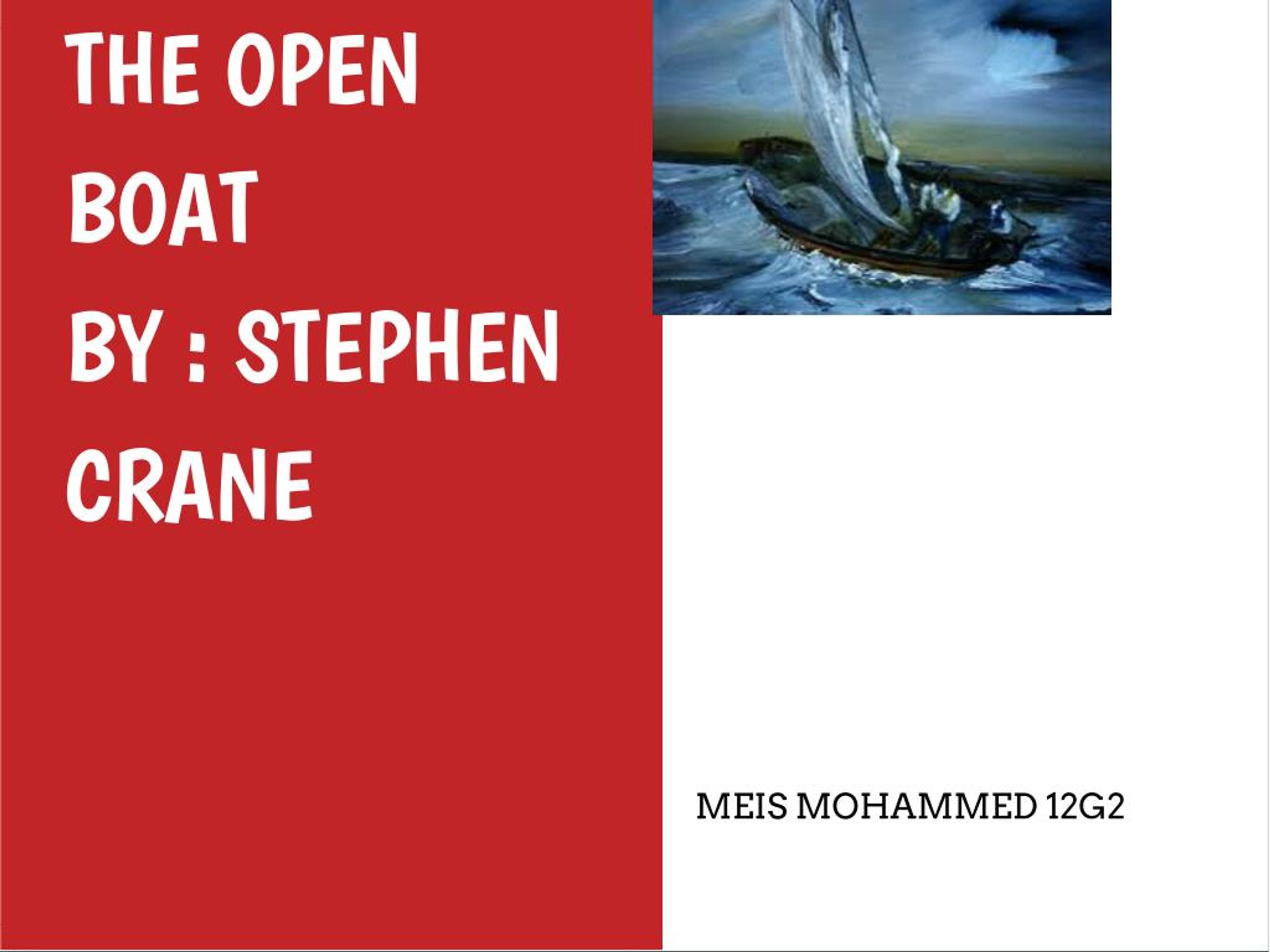 the open boat symbolism essay