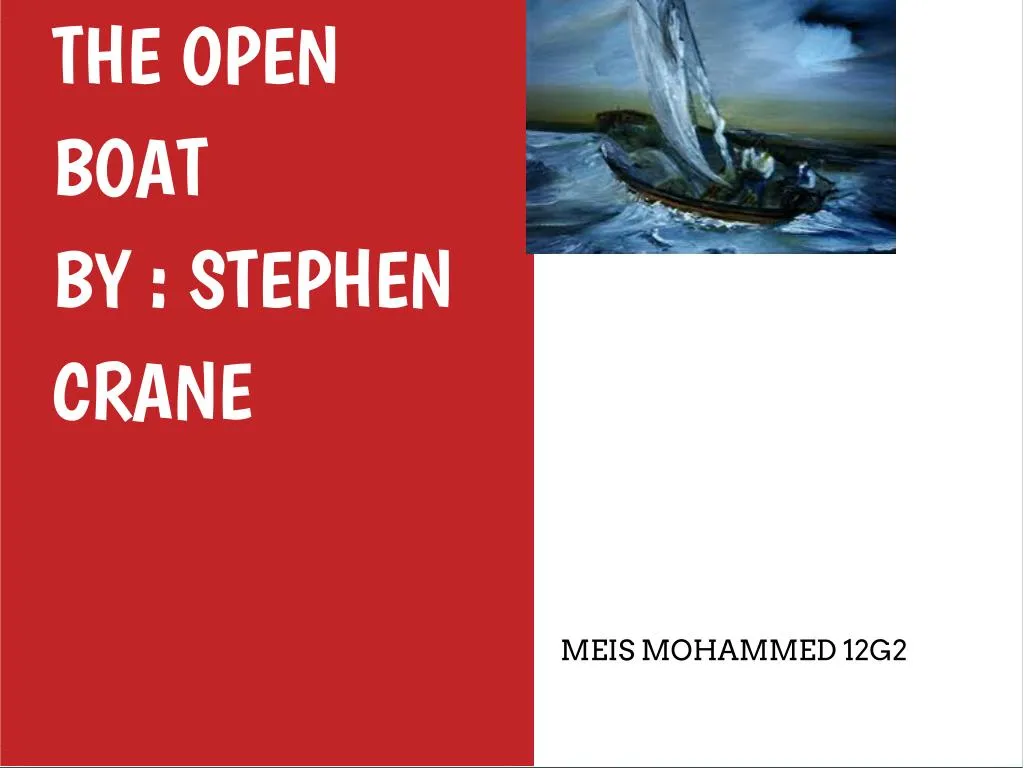 the open boat naturalism