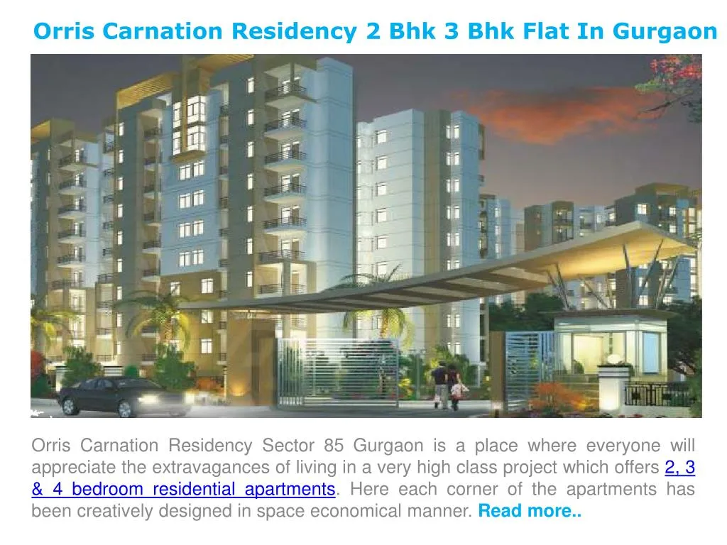 orris carnation residency 2 bhk 3 bhk flat in gurgaon n.