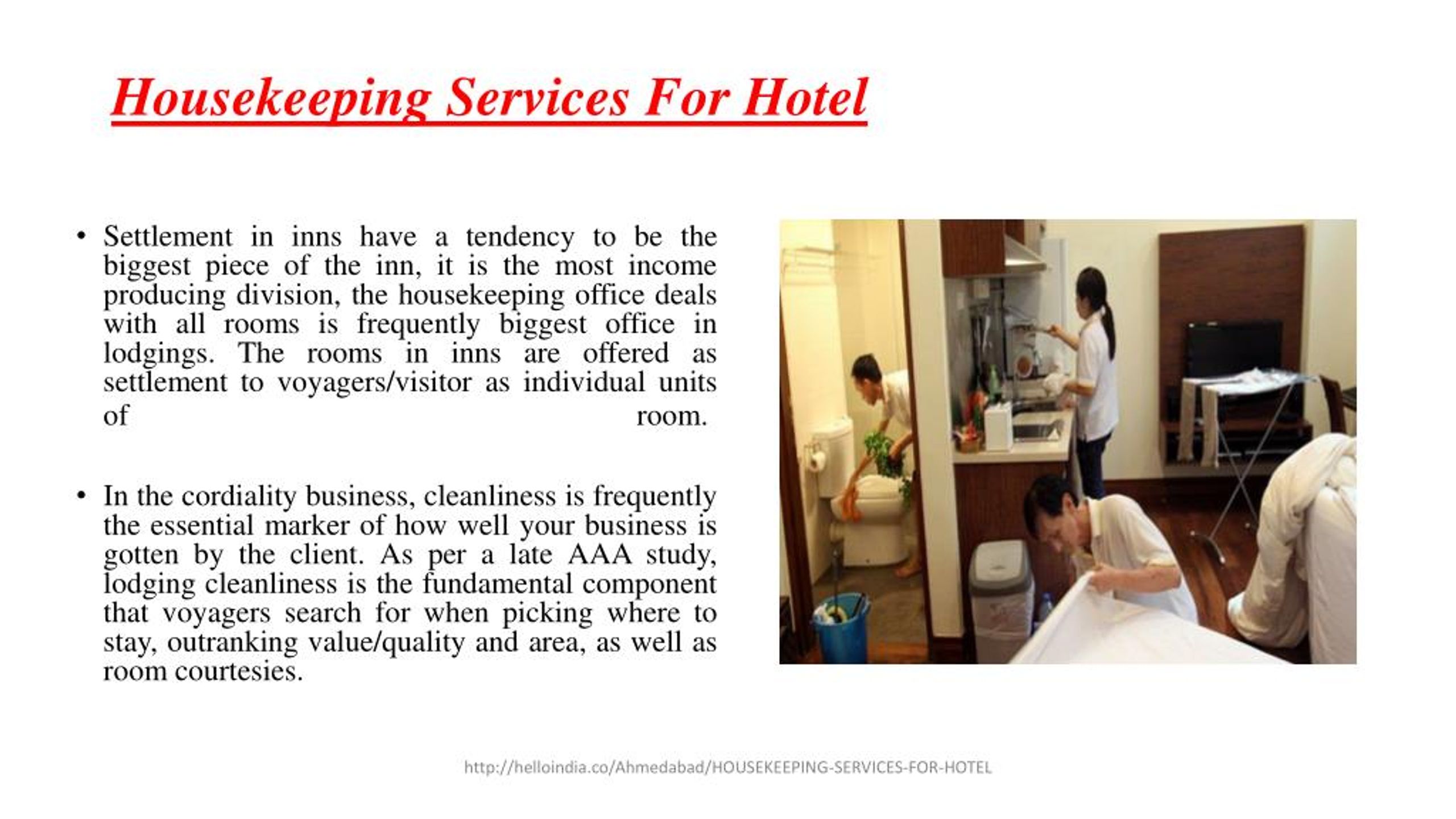 hotel housekeeping ppt presentation free download