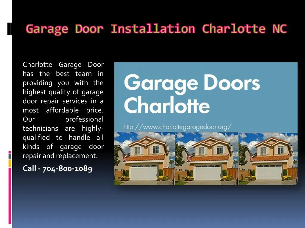 garage door installation charlotte nc n.