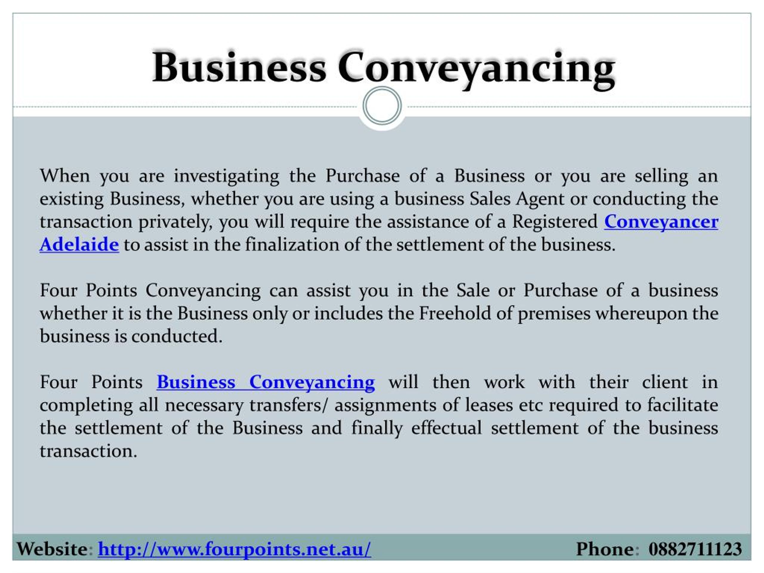 conveyancing law definition