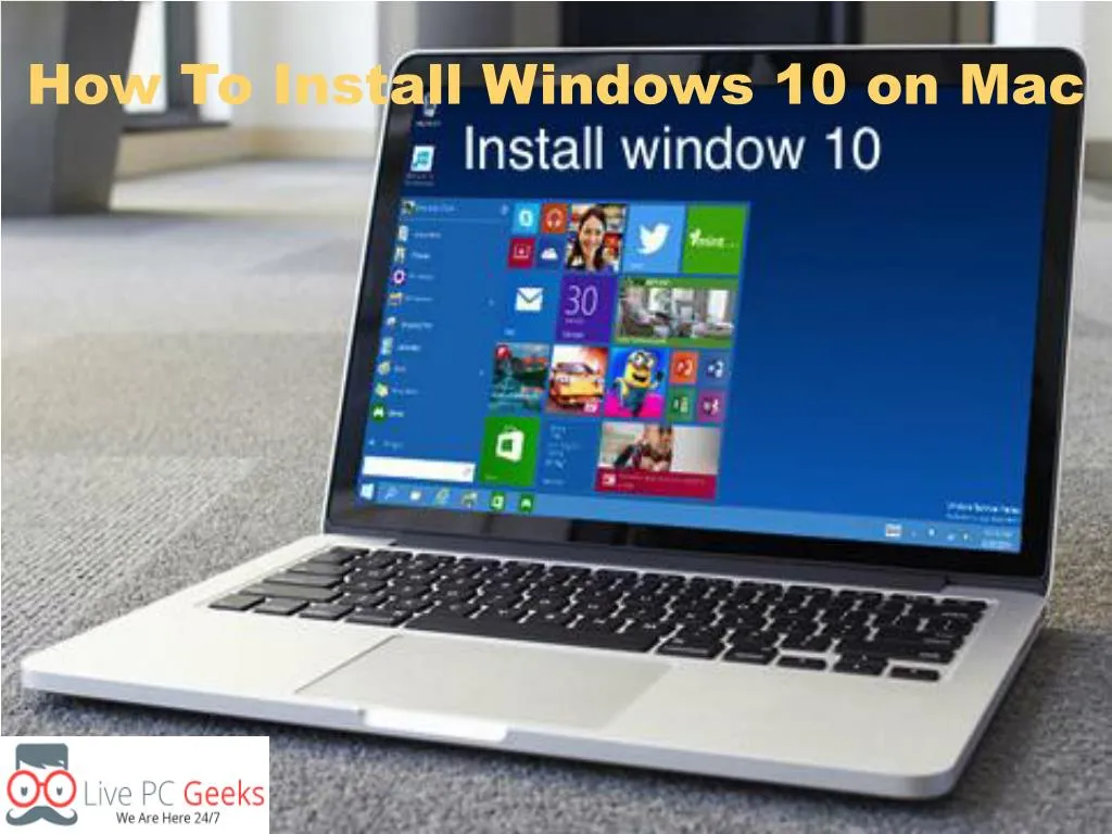 PPT How To Install Windows 10 on MAC PowerPoint