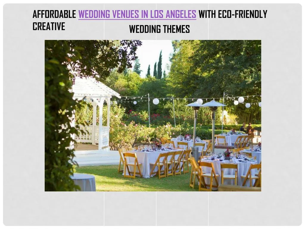 PPT AFFORDABLE WEDDING VENUES IN LOS ANGELES PowerPoint Presentation