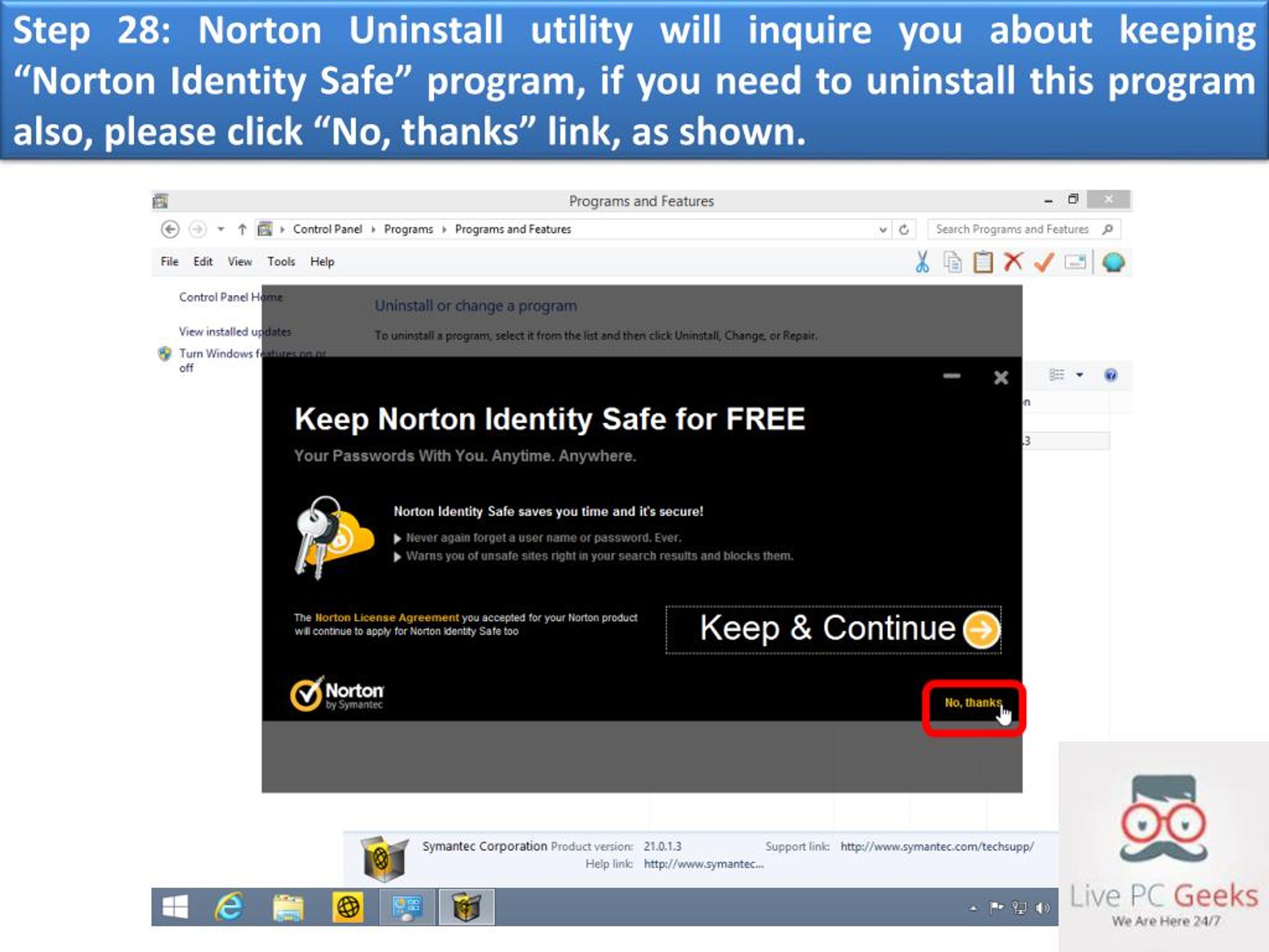 reinstall norton security on windows 10