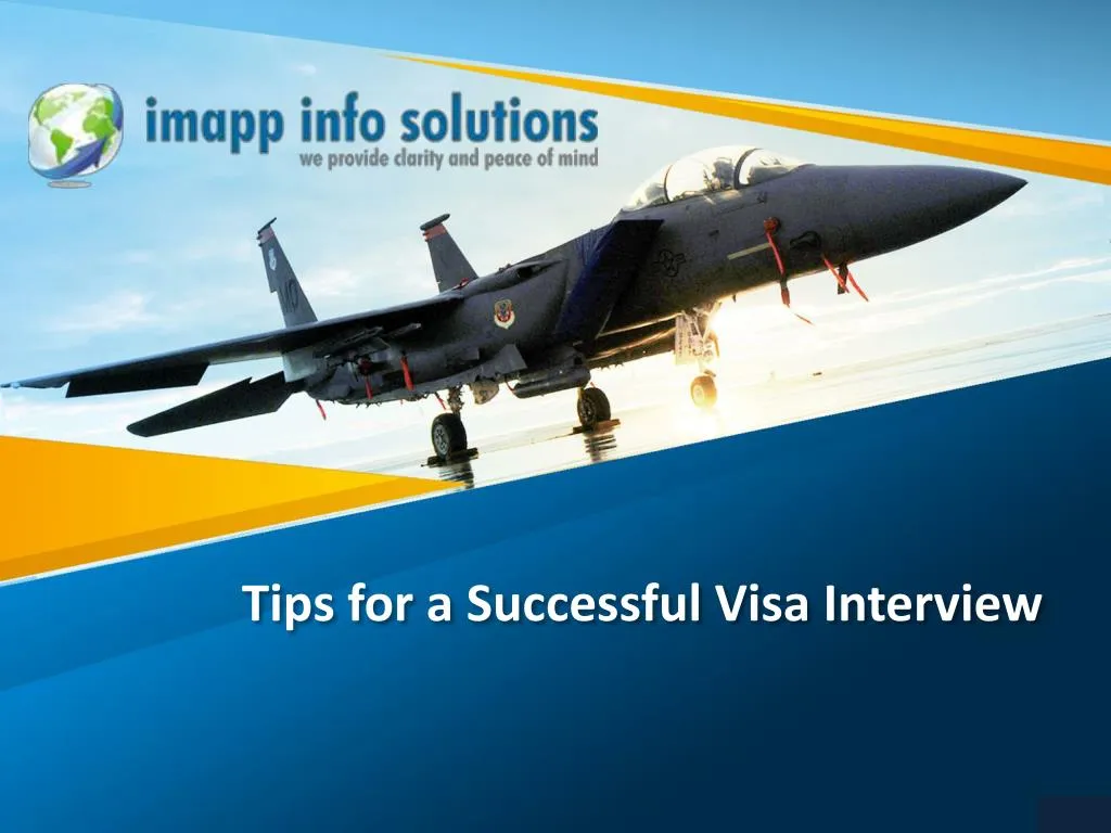 tips for a successful visa interview n.