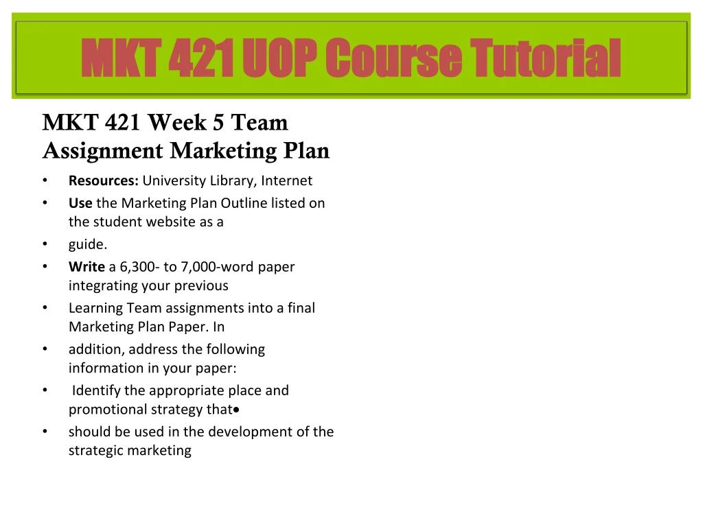 marketing plan powerpoint mkt 421 marketing plan powerpoint mkt 421