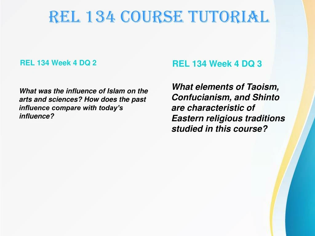 rel 134 religious traditions rel 134 religious traditions