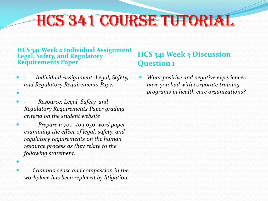 examination of the effect of legal safety and regulatory requirements on human resource process examination of the effect of legal safety and regulatory requirements on human resource process