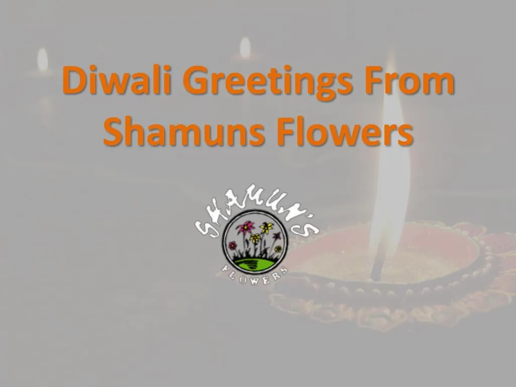 diwali greetings from shamuns flowers n.
