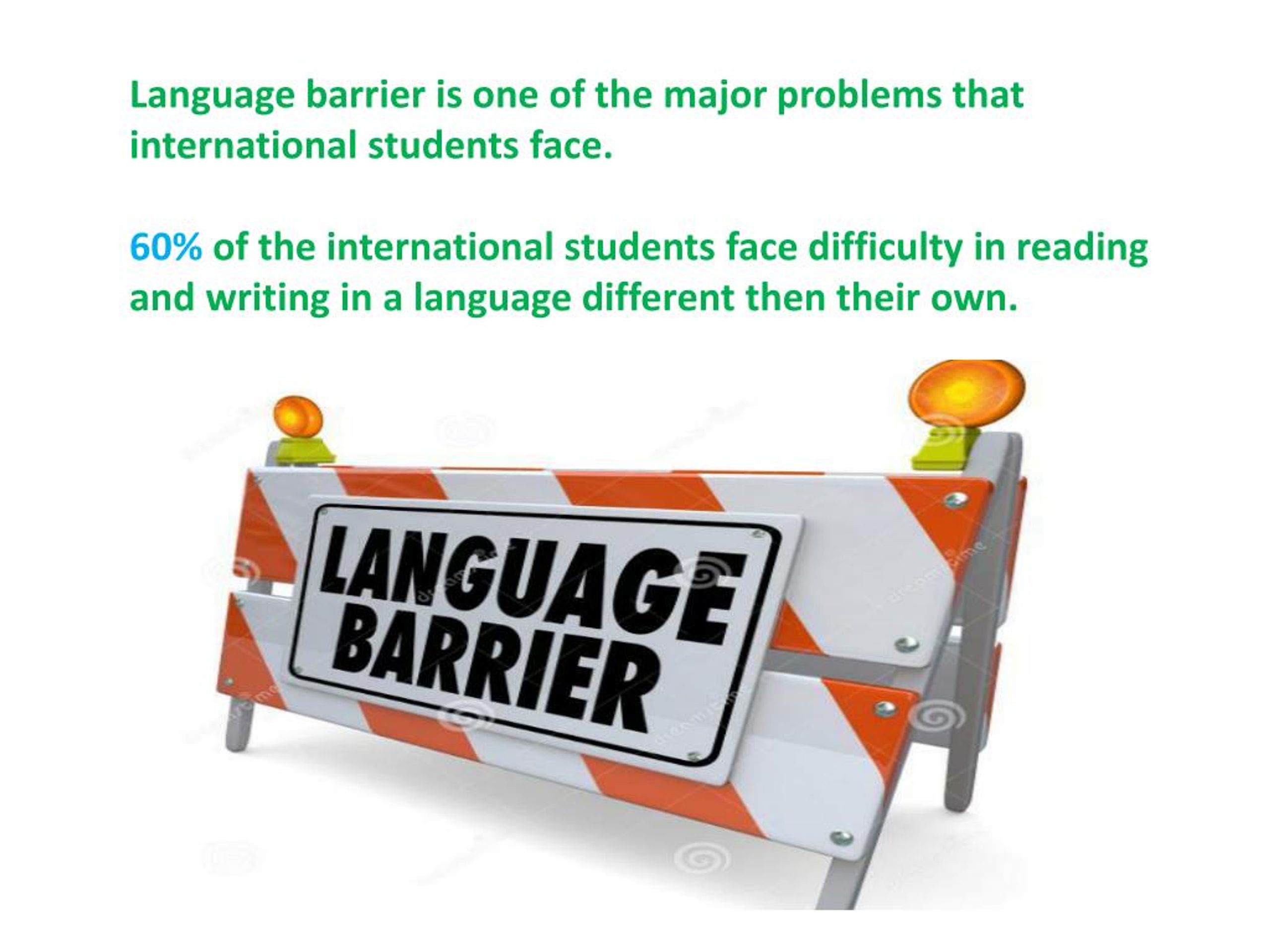 language barrier in education essay