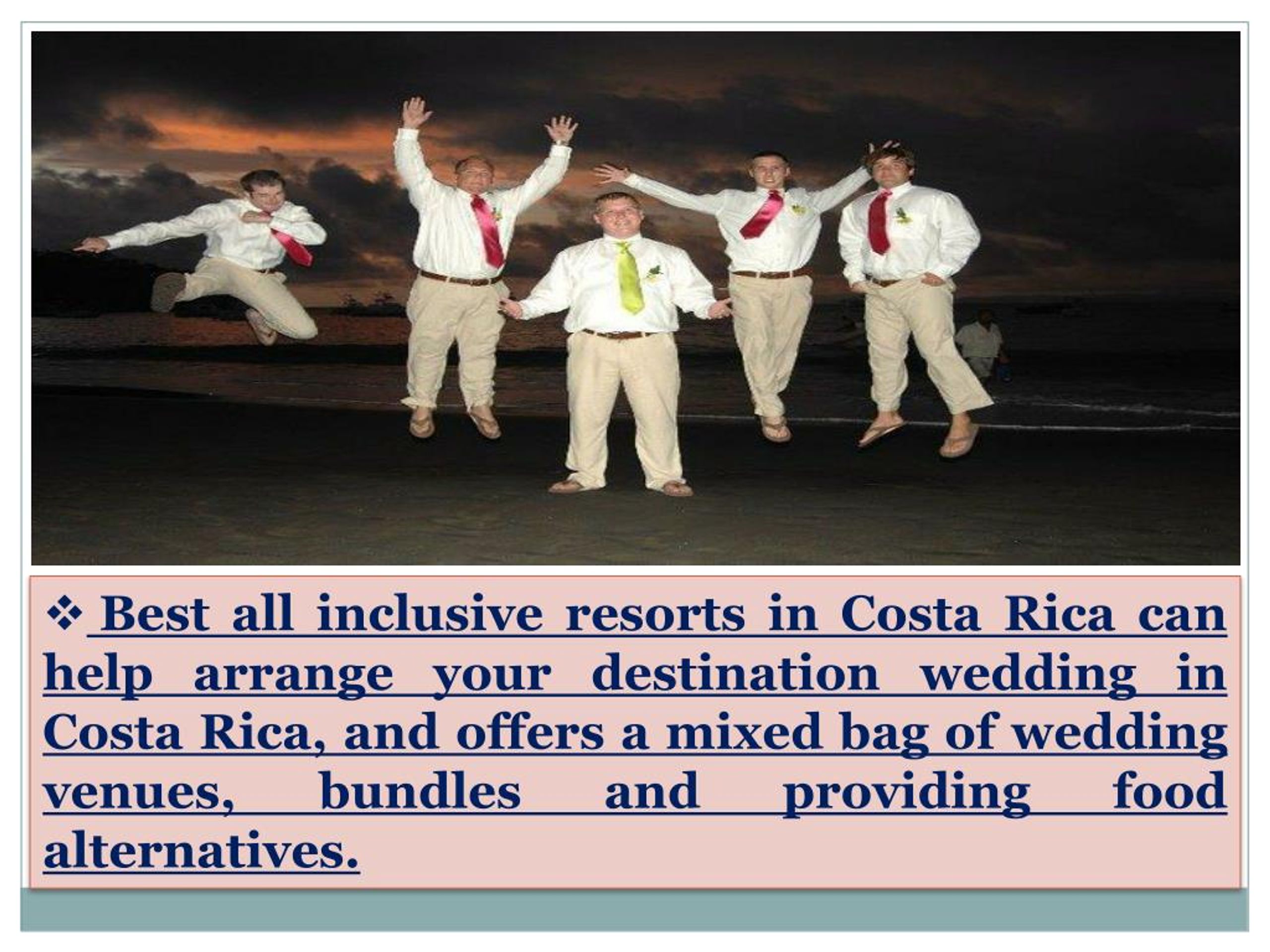 Ppt Affordable Costa Rica Destination Wedding Powerpoint