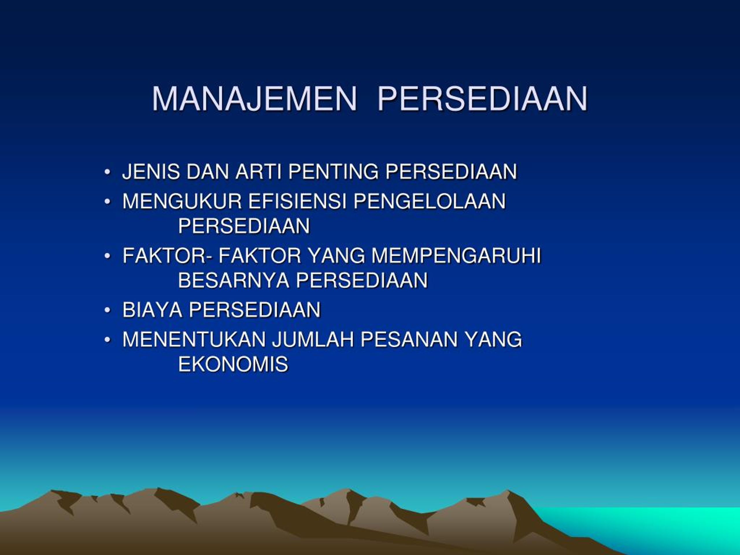 PPT - MANAJEMEN PERSEDIAAN PowerPoint Presentation, Free Download - ID ...