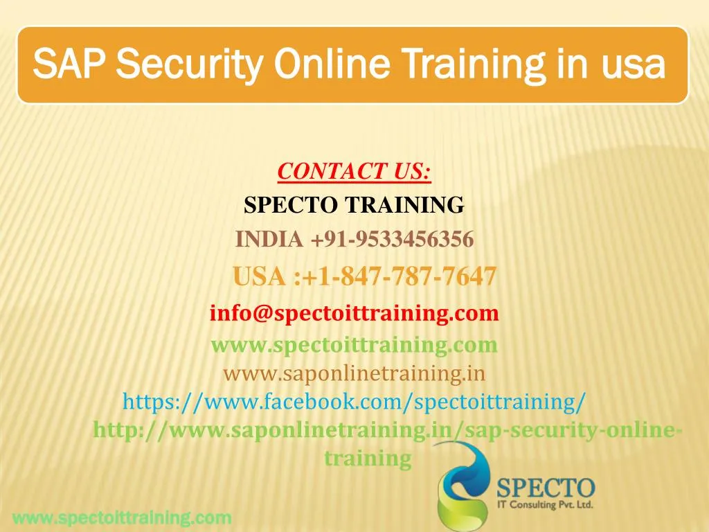 PPT Sap security online training in uk PowerPoint Presentation, free