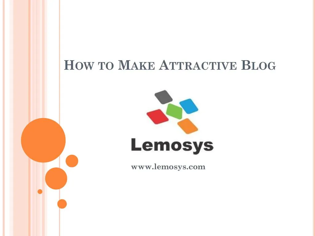 how to make attractive blog n.