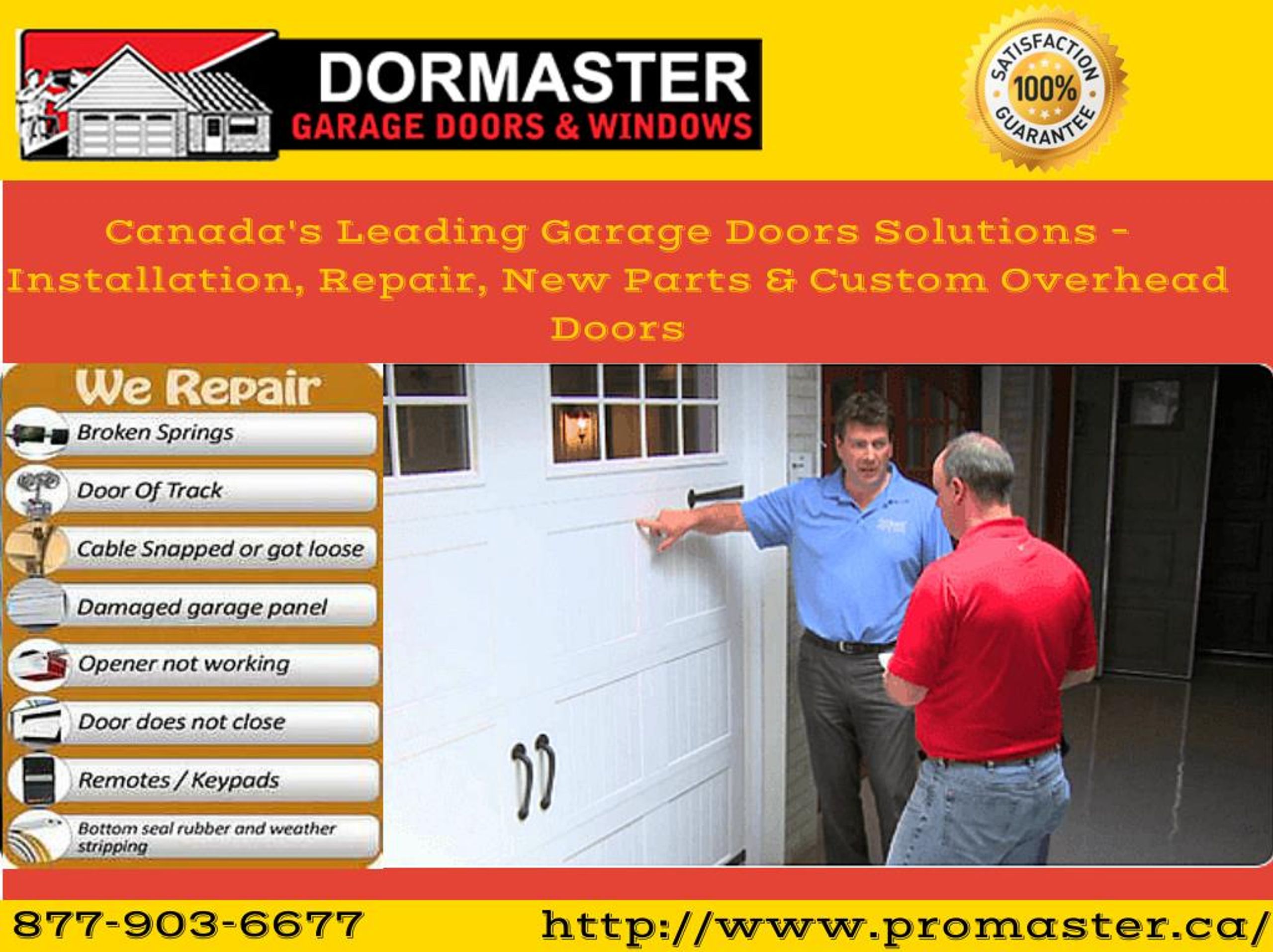 PPT Garage Door Repair and Installation Services Dormaster