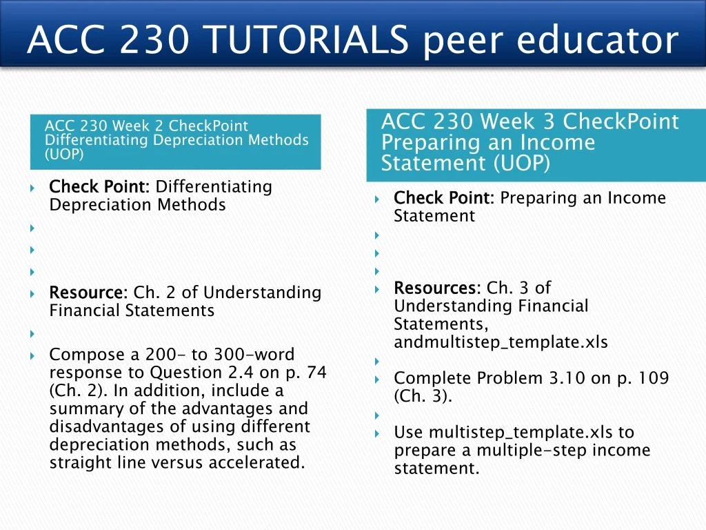 acc 230 week 3 checkpoint preparing This work of acc 230 week 3 checkpoint contains: preparing an income statement acc 230 week 3 checkpoint preparing an income statement dr. acc 230 week 3 checkpoint preparing This work of acc 230 week 3 checkpoint contains: preparing an income statement acc 230 week 3 checkpoint preparing an income statement dr.