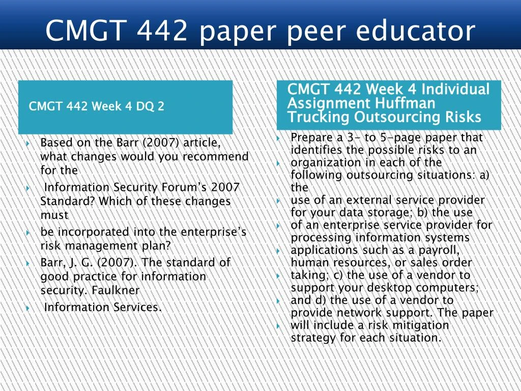 cmgt 442 week 3 paper Read this essay on cmgt 442 week 3 individual assignment risk assessment matrix cmgt442 week 3 individual assignment risk assessment matrix come browse our large digital warehouse of free sample essays. cmgt 442 week 3 paper Read this essay on cmgt 442 week 3 individual assignment risk assessment matrix cmgt442 week 3 individual assignment risk assessment matrix come browse our large digital warehouse of free sample essays.