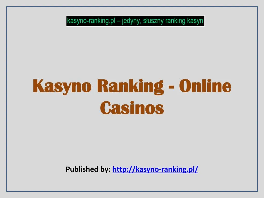 kasyno ranking online casinos n.