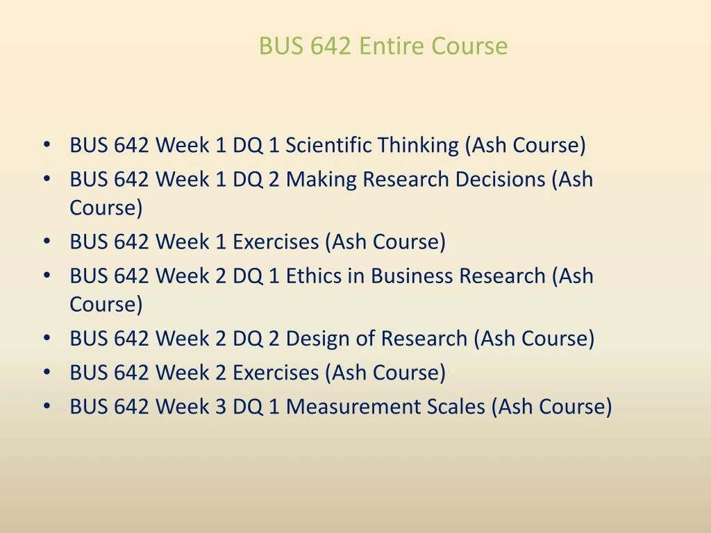 bus 642 ethics in business research bus 642 ethics in business research