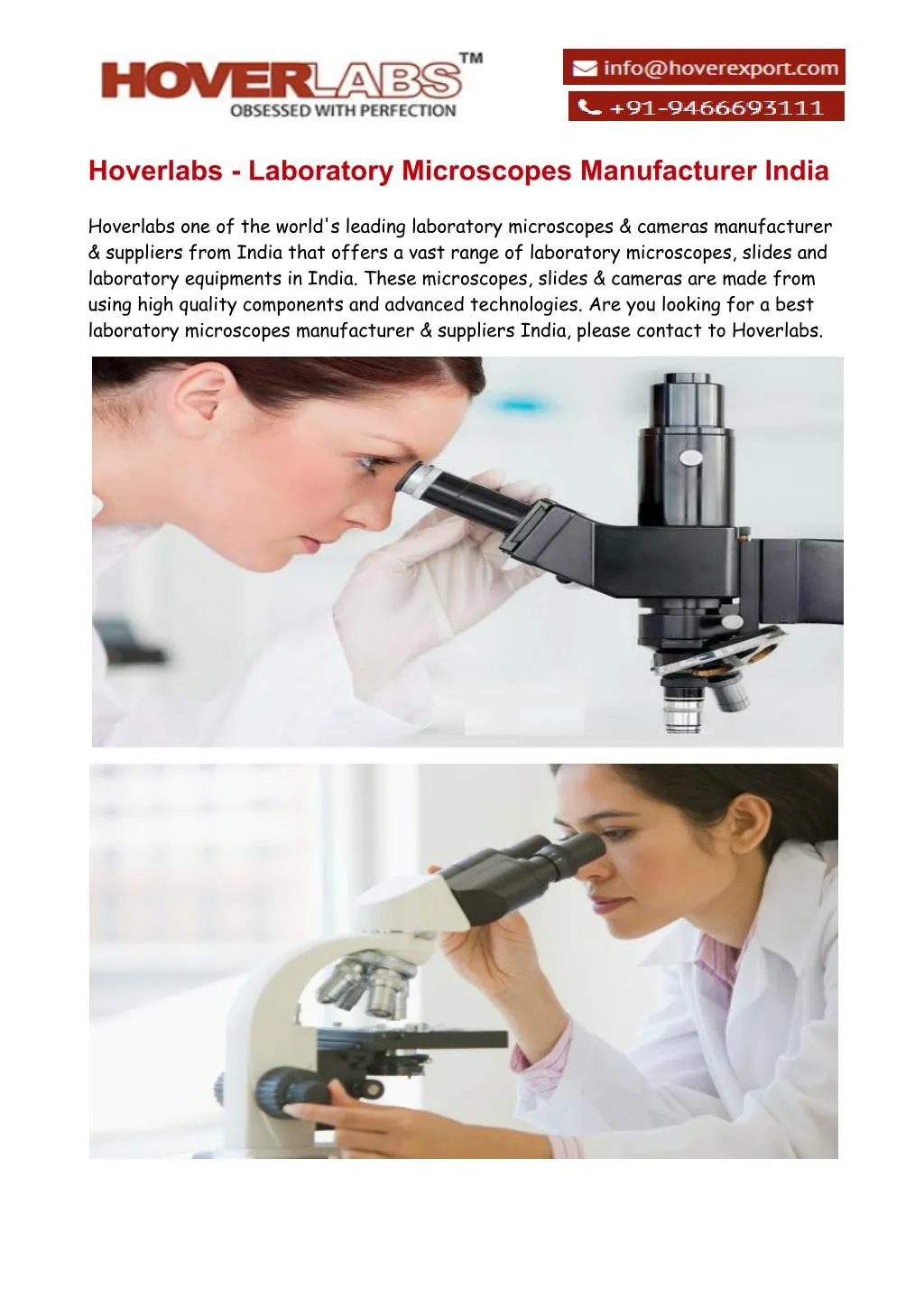 PPT Laboratory Microscopes Exporter & Manufacturers India PowerPoint
