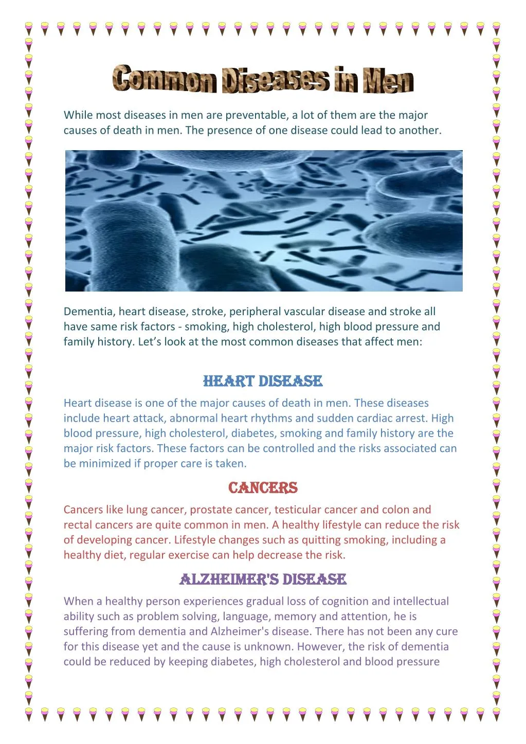 PPT Common Diseases in Men PowerPoint Presentation, free download ID7249941