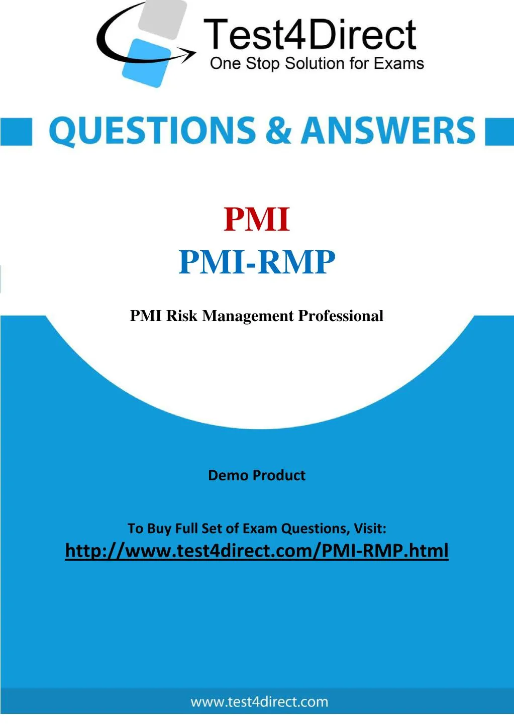 PMI-RMP Testking Exam Questions