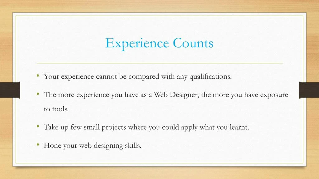 PPT Tips To Become A Successful Web Designer PowerPoint Presentation 