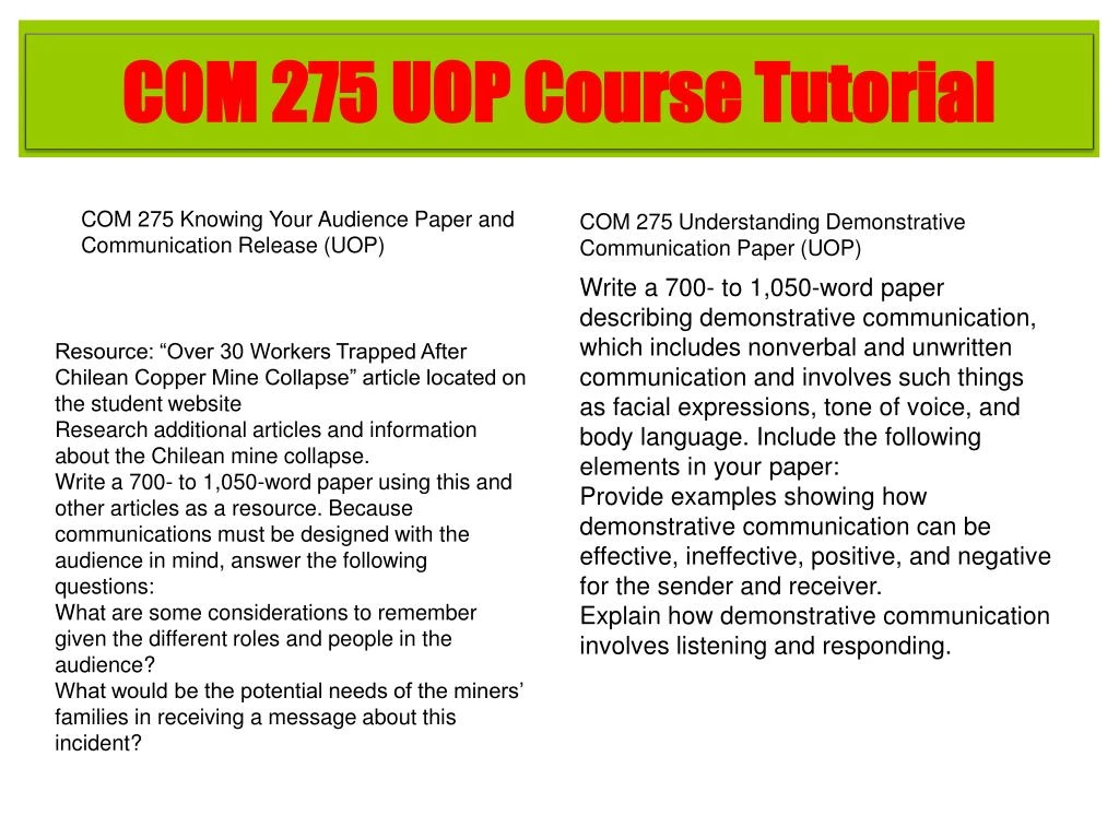knowing your audience paper and communication knowing your audience paper and communication
