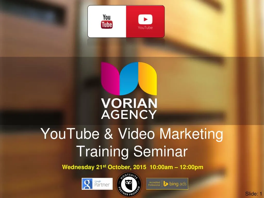 youtube video marketing training seminar n.