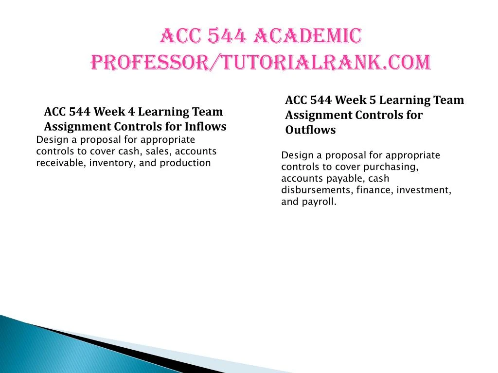 acc 544 controls for inflows acc 544 controls for inflows