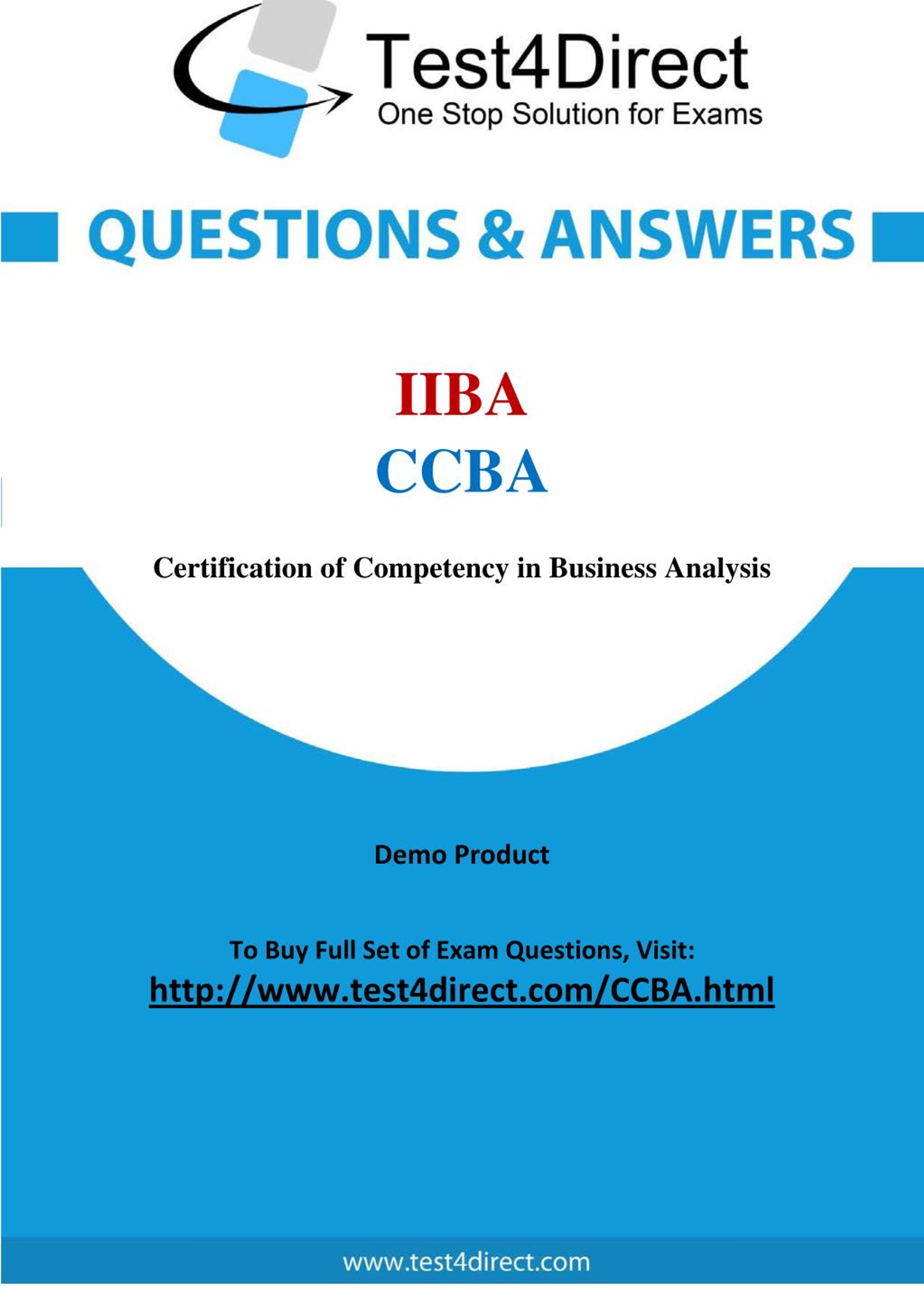 CCBA Certification Exam Cost