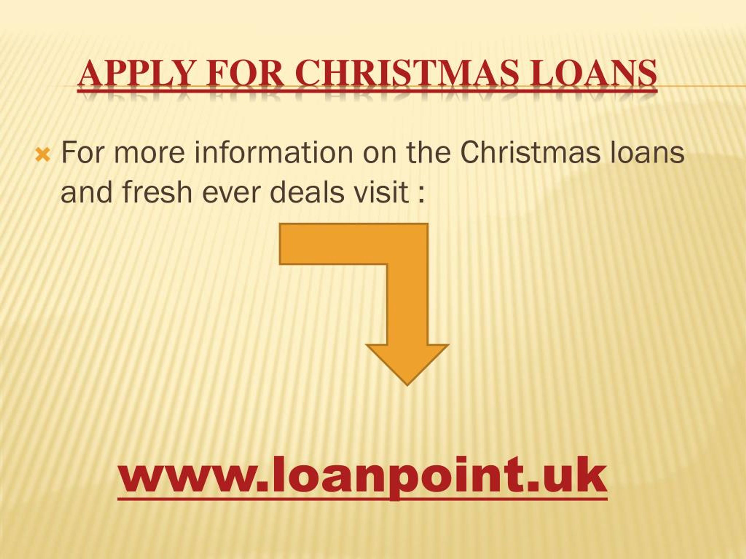 Loans For Christmas 