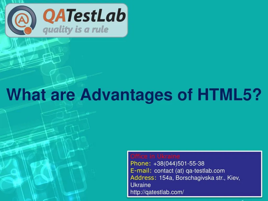 PPT - What are Advantages of HTML5? PowerPoint Presentation, free ...