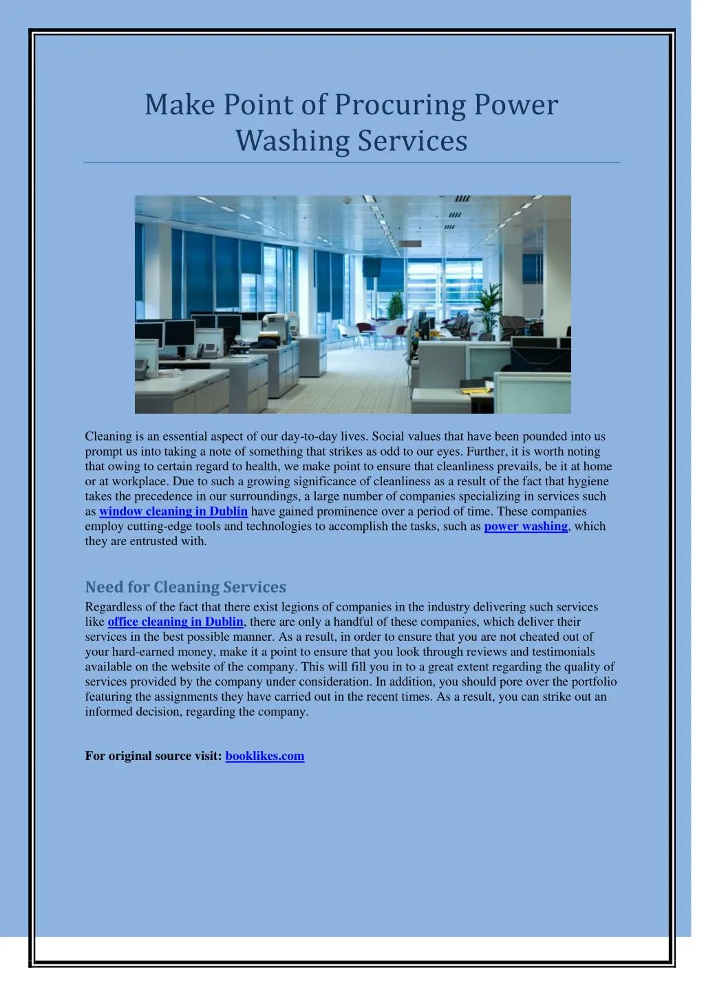 PPT - Make Point of Procuring Power Washing Services PowerPoint ...