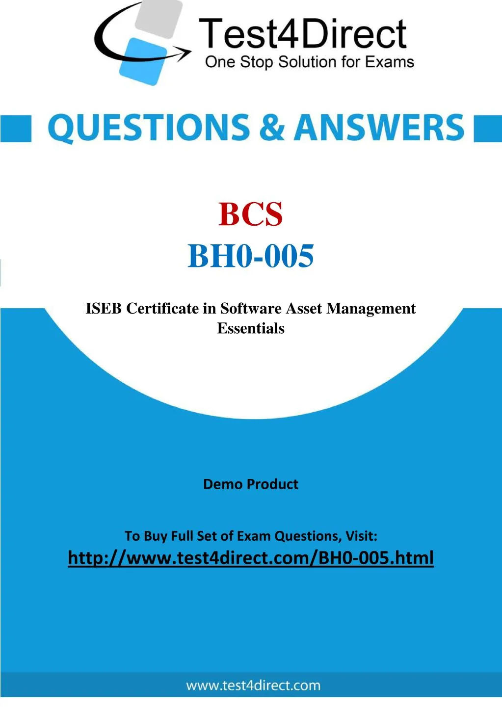 PPT - BH0-005 BCS Exam - Updated Questions PowerPoint Presentation 