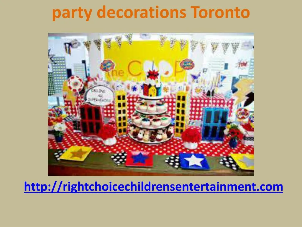 party decorations toronto n.
