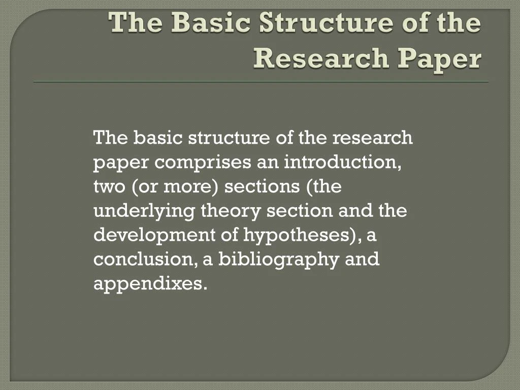 structure of qualitative research paper