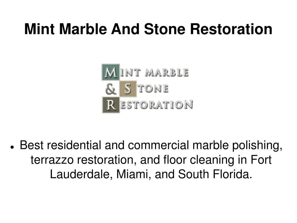 mint marble and stone restoration n.