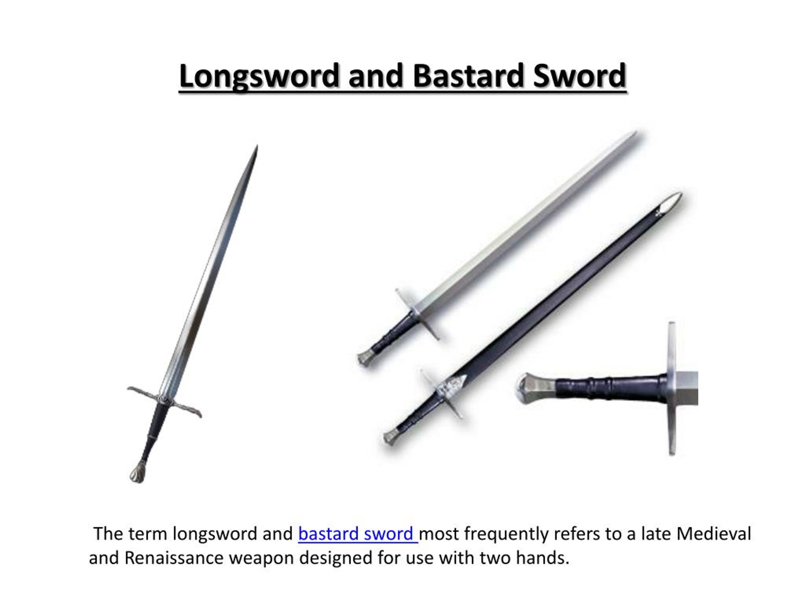 Ppt Types Of Swords Powerpoint Presentation Free Download Id
