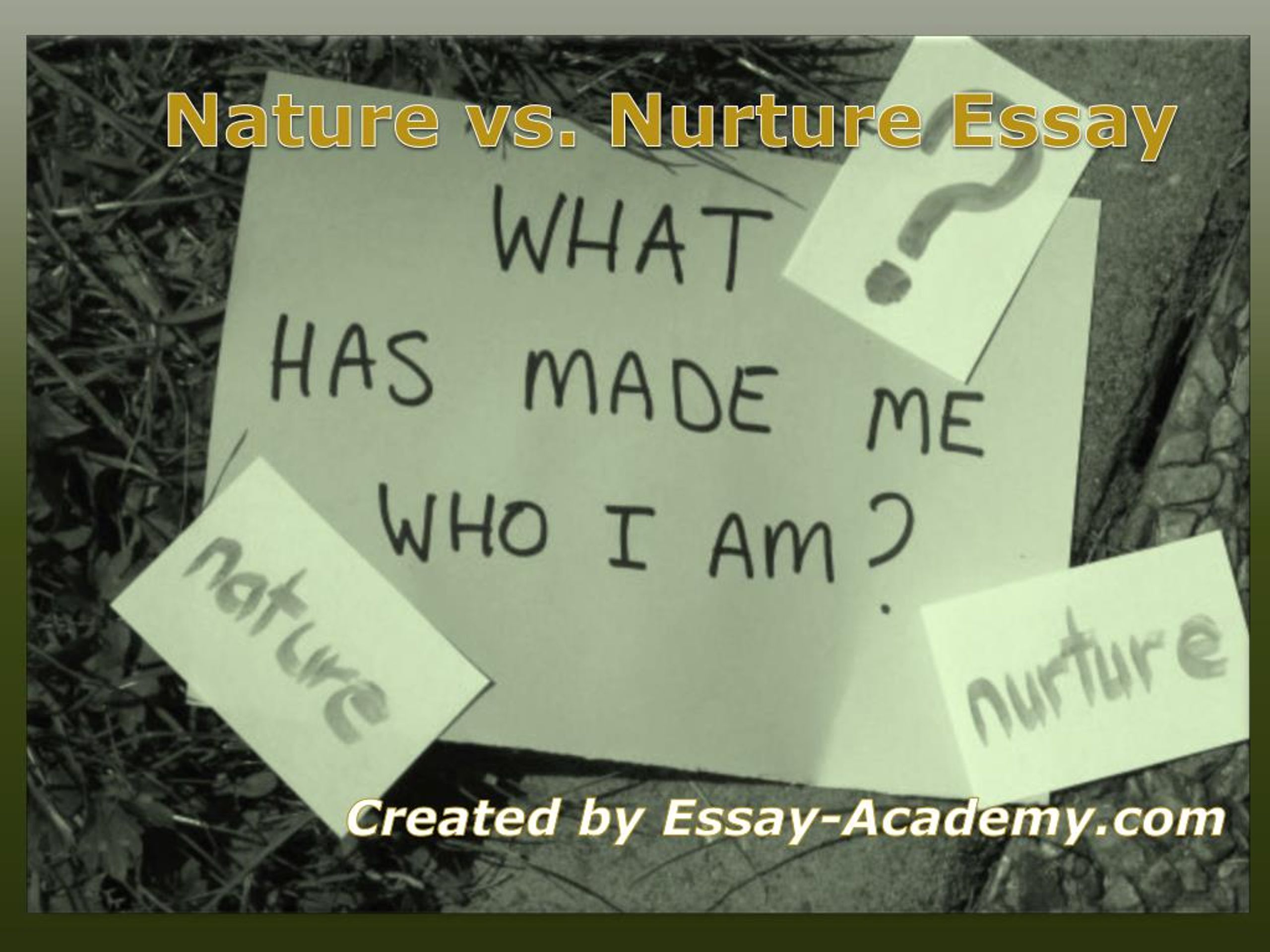 who invented nature vs nurture