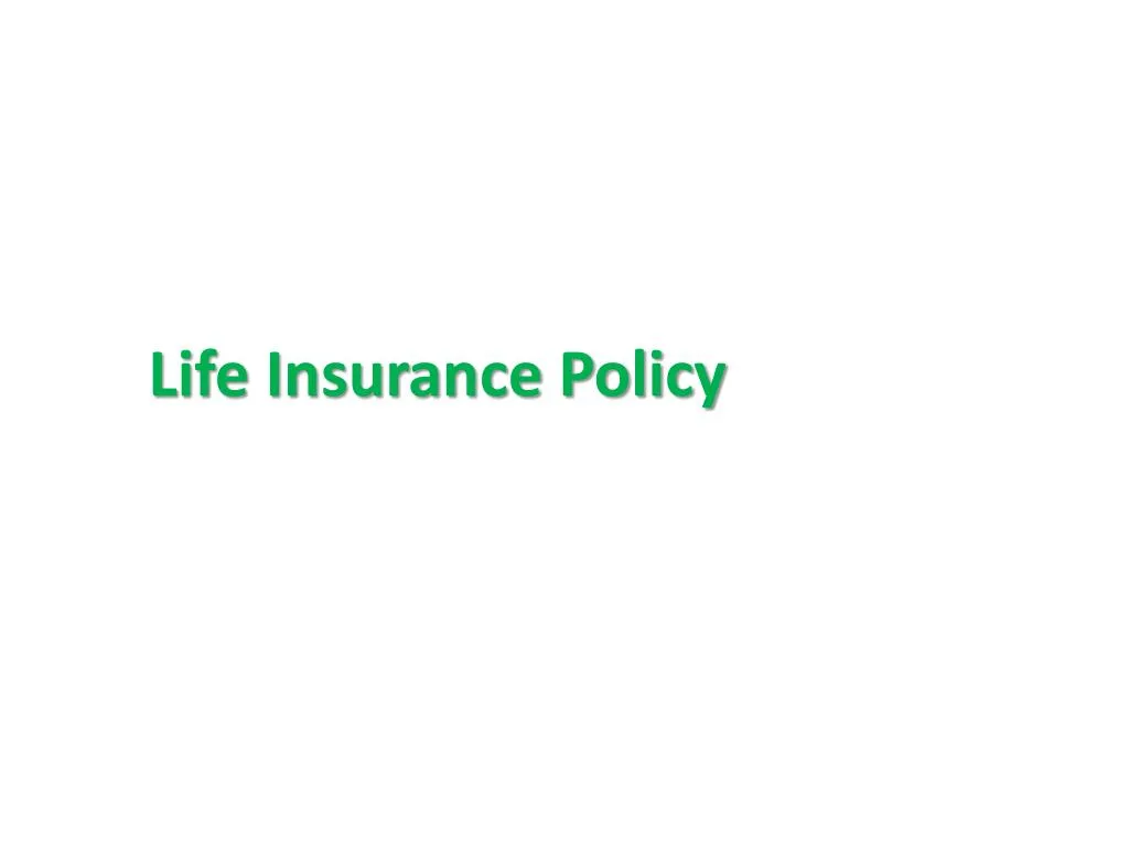 PPT - Top Reasons why you should buy life insurance policy ...