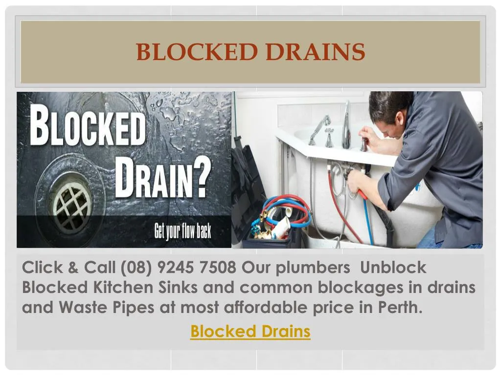 blocked drains n.
