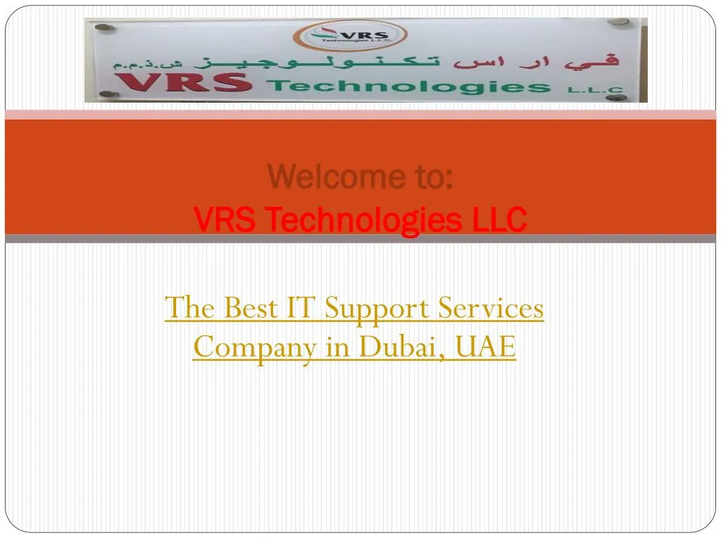 welcome to vrs technologies llc n.