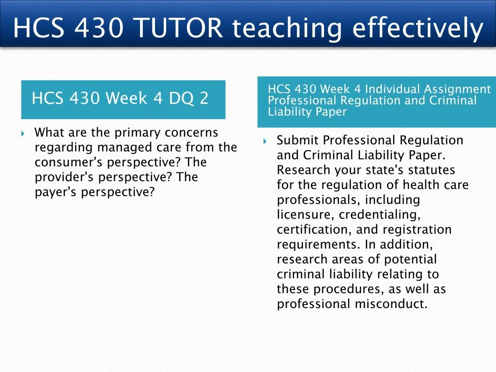 hcs 430 professional regulation and criminal liability paper hcs 430 professional regulation and criminal liability paper