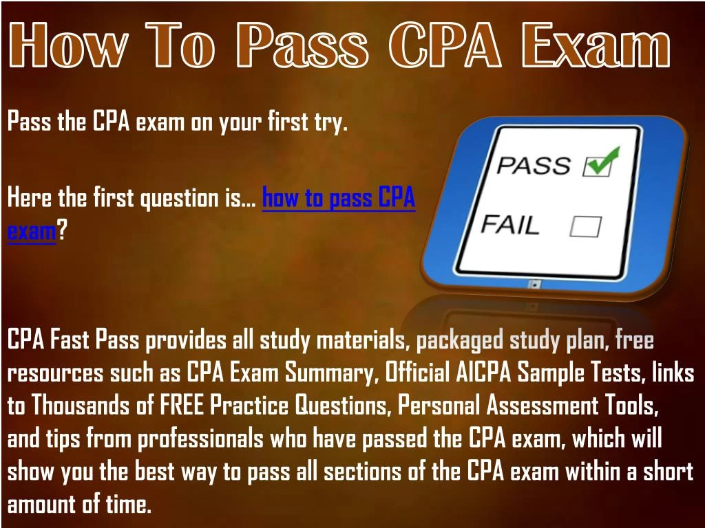 PPT - CPA Exam Courses PowerPoint Presentation - ID:7260782