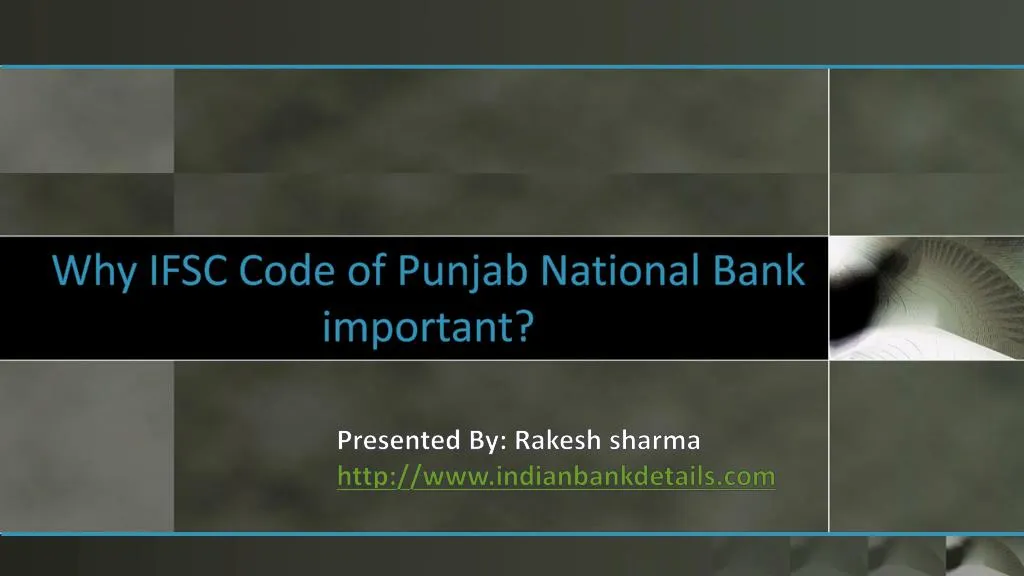 PPT - IFSC Code Of Punjab National Bank PowerPoint Presentation, Free ...