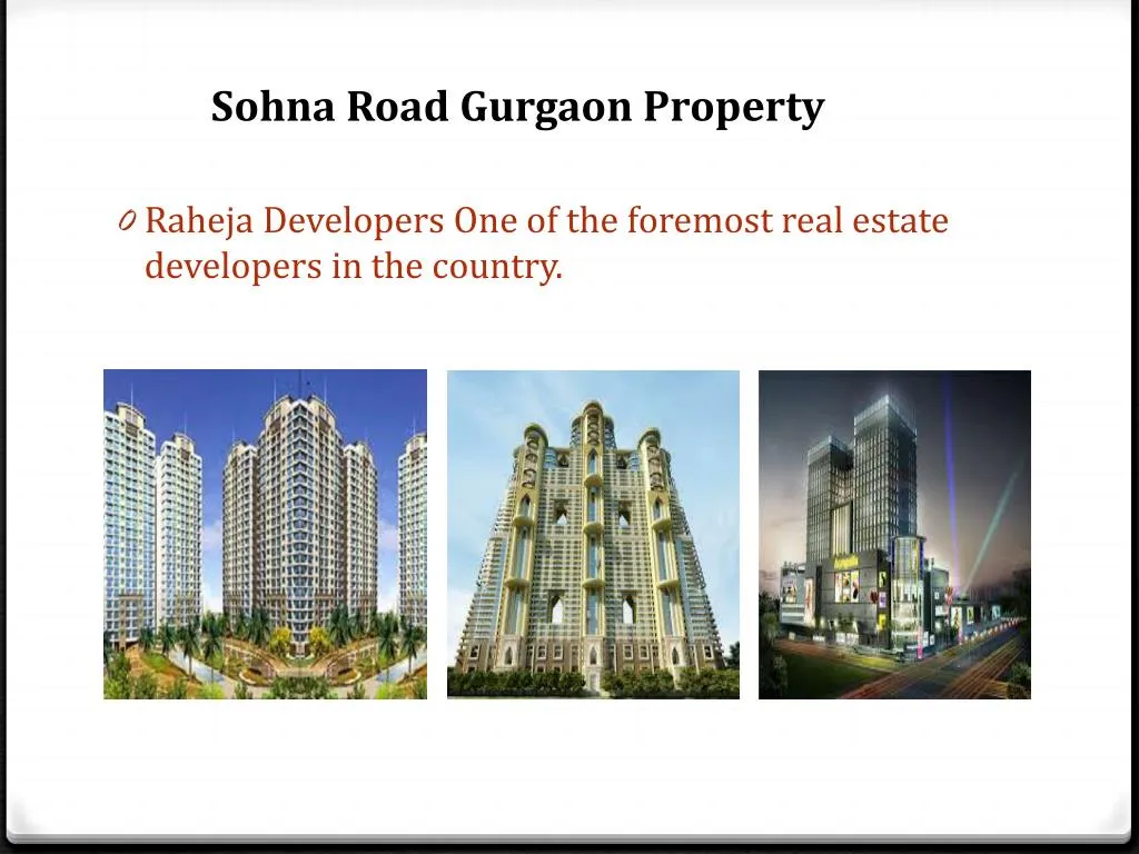 PPT Sohna Road Gurgaon property PowerPoint Presentation, free